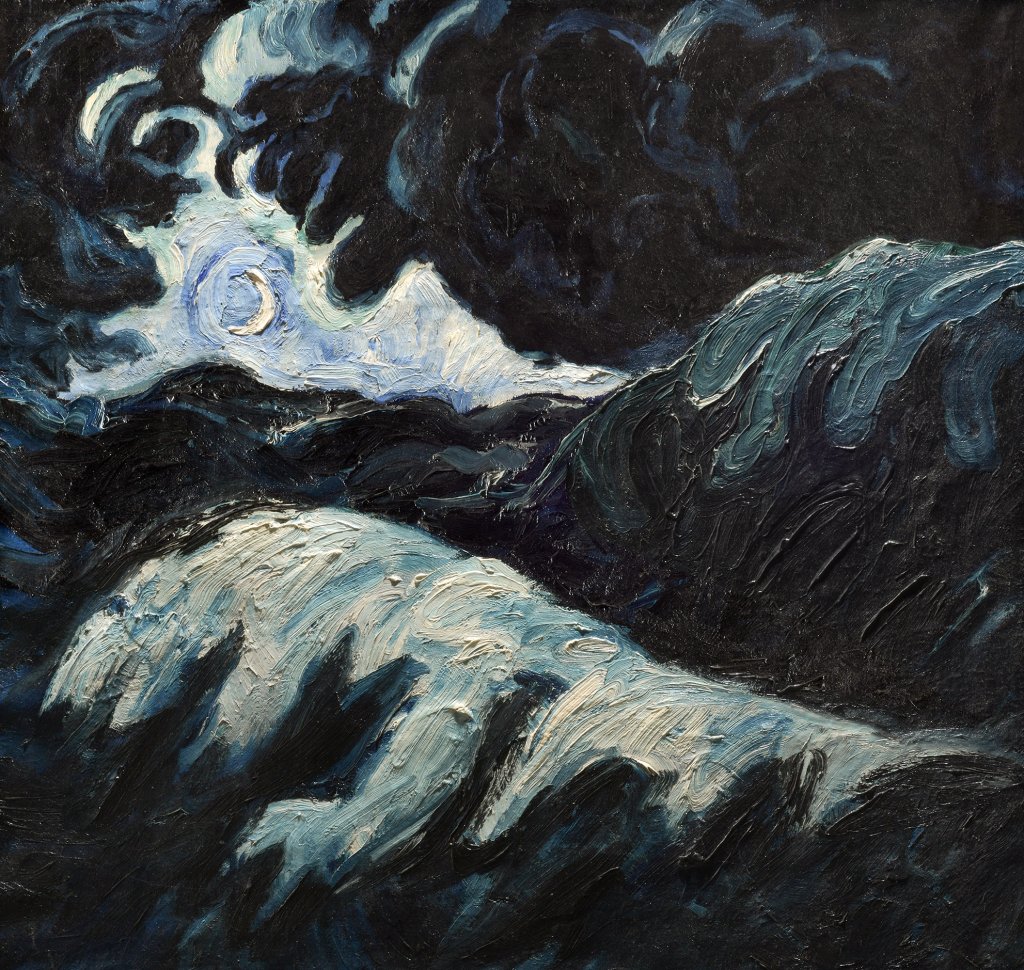 Biskaya-Mond, um 1923-26, Öl auf Leinwand, 90 x 100 cm, unbez., Privatbesitz